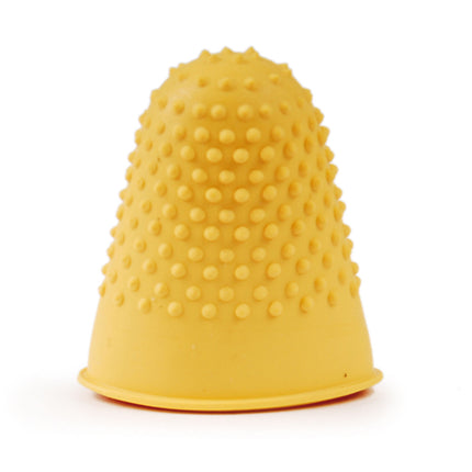 Rubber trimming finger size L yellow - 1 piece