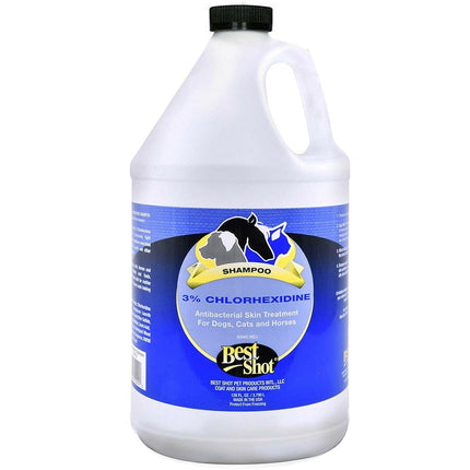 Best Shot M.E.D. Chlorhexidine Shampoo 3% - antibacterial, therapeutic shampoo for pets with skin issues, concentrate 1:10.