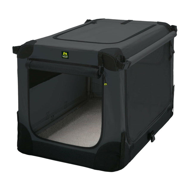 Maelson Soft Kennel - high-quality fabric dog carrier, anthracite - 82x59x59cm.