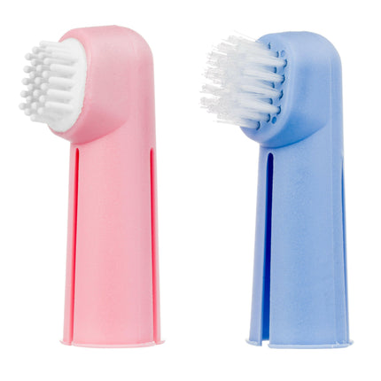 KW Smart Finger Set - set of two toothbrushes for cleaning dog and cat teeth, finger-mounted.