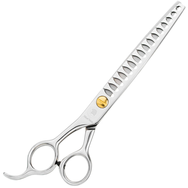 P&W Spartan Chunkers - professional, left-handed, single-sided thinning shears for women, 16 teeth.