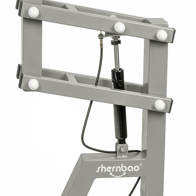 Shernbao Air Lift Grooming Table - grooming table with a rotating top and pneumatic lift, black.