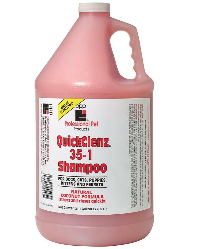 PPP QuickClenz Shampoo - economical, universal shampoo for quick bathing of dogs and cats, concentrate 1:35.