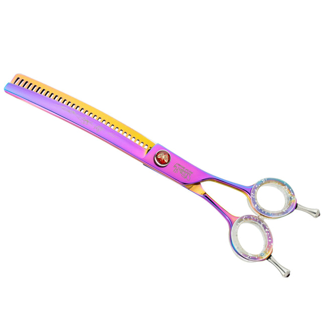 P&W ButterFly Curved Chunkers - professional grooming thinning shears, curved - 32 teeth.