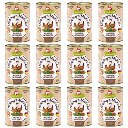GranataPet Pheasant & Poultry - grain-free wet dog food, pheasant and poultry.