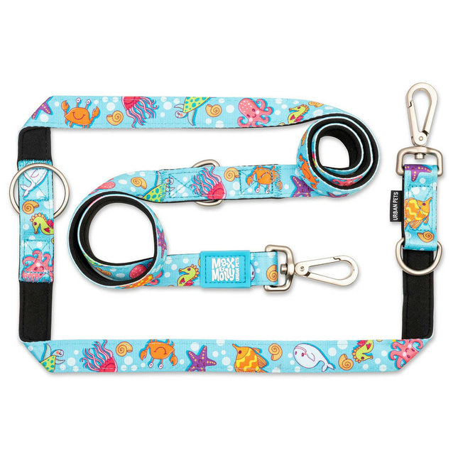 Max&Molly Multi-Leash Ocean - adjustable leash for dogs, interesting pattern, 200cm.