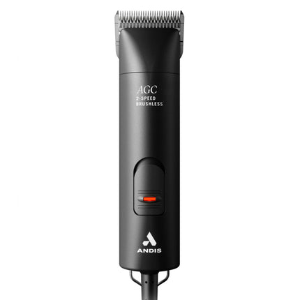 Andis AGC Super Brushless Promotional Set + CeramicEdge - Quiet, Professional Clipper with Ceramic Blades - Black.