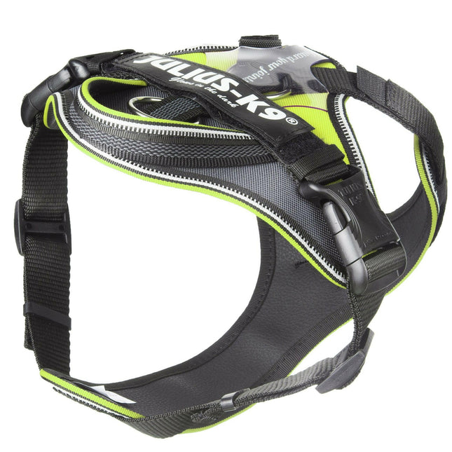 Julius K9 IDC Longwalk Harness Neon - trekking harness for dogs, neon.