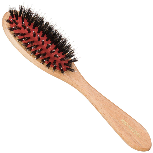 Kw Boar Bristle Brush Mix Small - brush made of natural boar bristles and nylon.