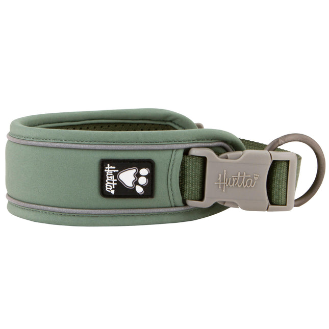 Hurtta Weekend Warrior Collar Eco Hedge - waterproof dog collar made from recycled materials - 55 - 65cm.