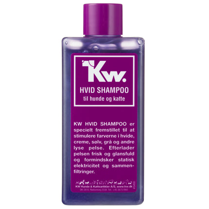 KW White Shampoo - shampoo for white, light, and silver fur of dogs and cats, concentrate 1:3.
