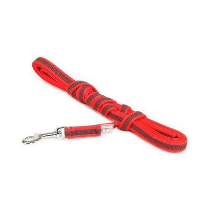 Julius K9 Color & Gray Supergrip Leash With Handle Red - training leash with handle, red, non-slip.