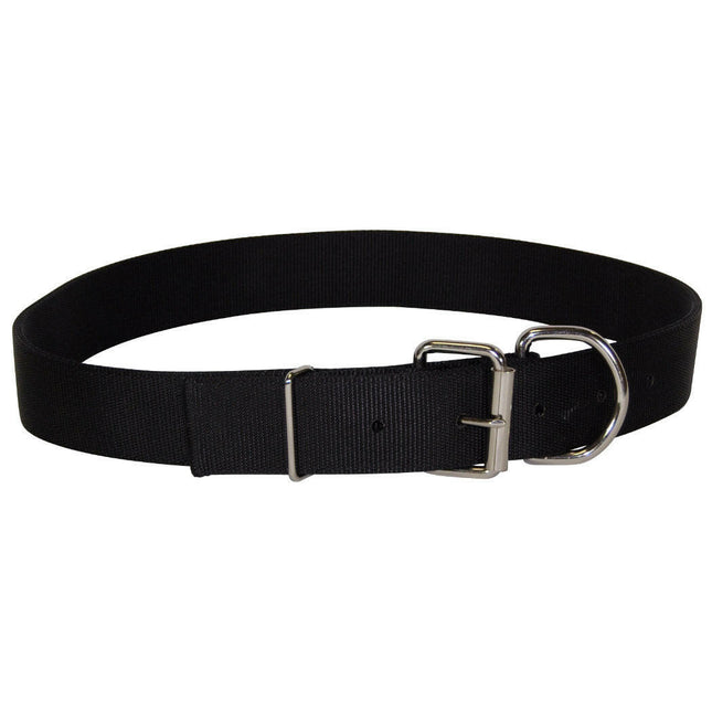 Hamilton Double Thick Buckle Collar - sturdy collar made of double nylon webbing, for large dogs - Length: 61cm.