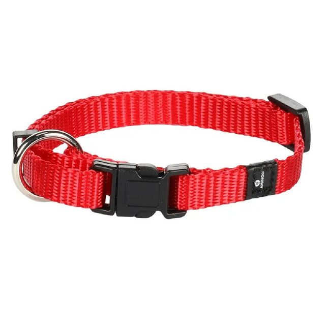 Flamingo Small Collar Ziggi - nylon collar for cats, small dogs - Red.