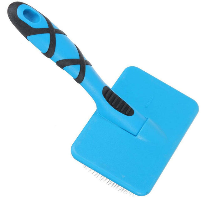 Groom Professional Large Flat Slicker Brushes - flat and poodle brush, large.