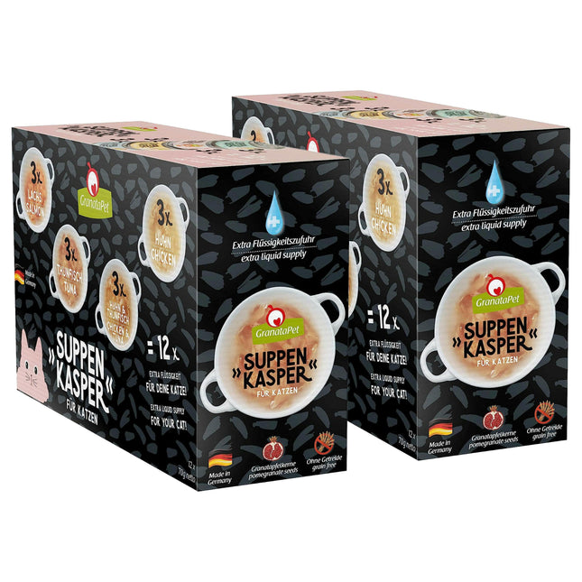 GranataPet Suppenkasper Multipack - soup for cats, flavor assortment.