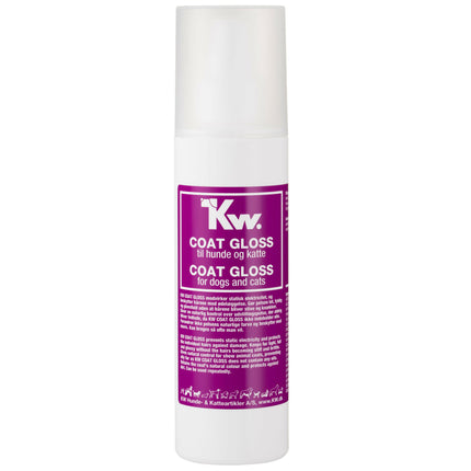 KW Coat Gloss - anti-static and shine spray for dog and cat fur.