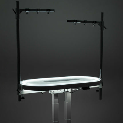 Blovi Comfort Lumix Electric Grooming Table 119.5x61cm - sturdy and comfortable grooming table with a backlit top, electric lift, and two....