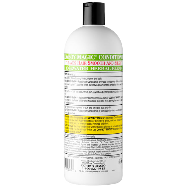 Cowboy Magic Rosewater Conditioner - moisturizing conditioner for the fur of dogs, cats, and horses