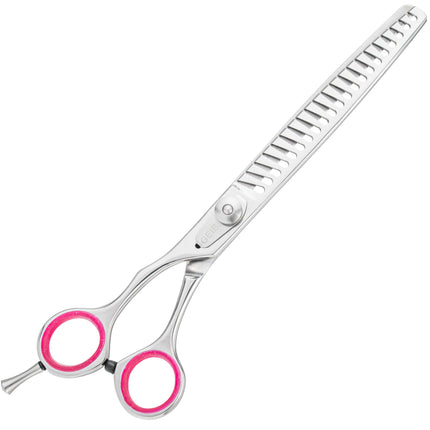 Geib Gator Lefty Chunker - single-sided thinning shears made of Japanese stainless steel, left-handed, 21 teeth.