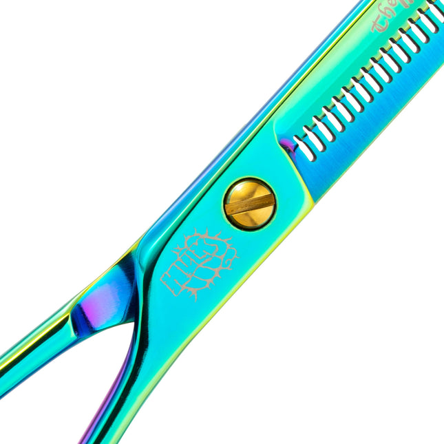 P&W Hulk Double Thinning Scissors - double-sided thinning scissors, 41 teeth.