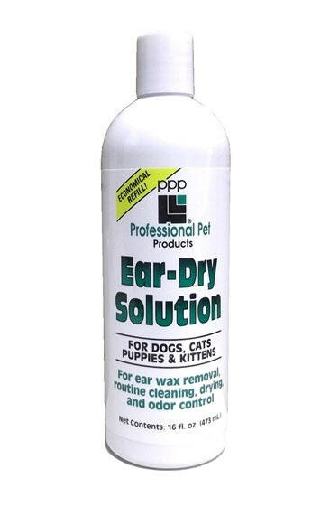 PPP Ear - Dry Solution - cleaning and drying solution for dogs' and cats' ears.