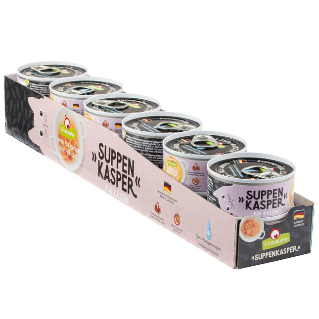 GranataPet Suppenkasper & Poultry - soup for cats, salmon and poultry - 12x.