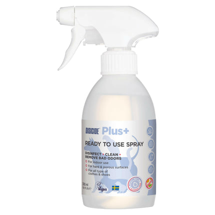 Disicide Plus+ Ready To Use Spray - cleaning and disinfecting solution for surfaces, eliminating unpleasant odors.