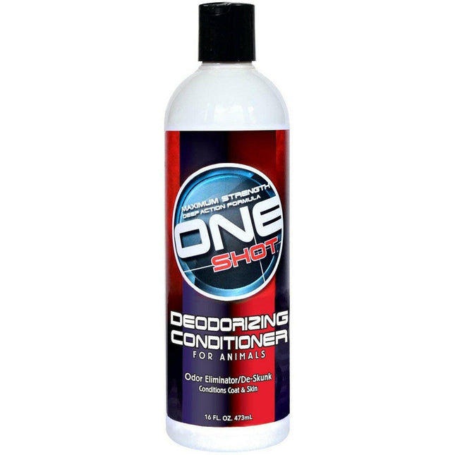 One Shot Deodorizing De-Skunk Conditioner - professional strong deodorizing conditioner for dogs, cats, and horses, concentrate 1:5.