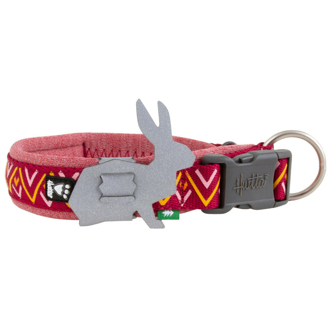Hurtta Razzle - Dazzle Collar Beetroot - adjustable dog collar - 45 - 55cm.