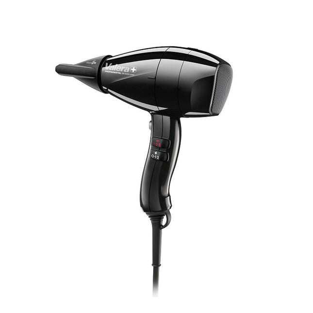 Valera Swiss Nano 9600 Ionic Rotocord - professional handheld hair dryer with a rotating cord, black.
