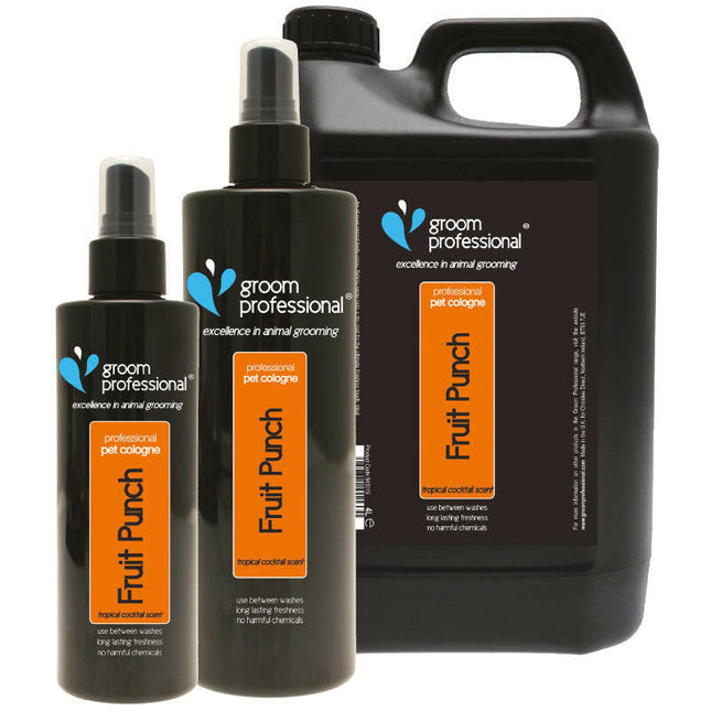 Groom Professional Fruit Punch Cologne - scented toilet water for dogs.