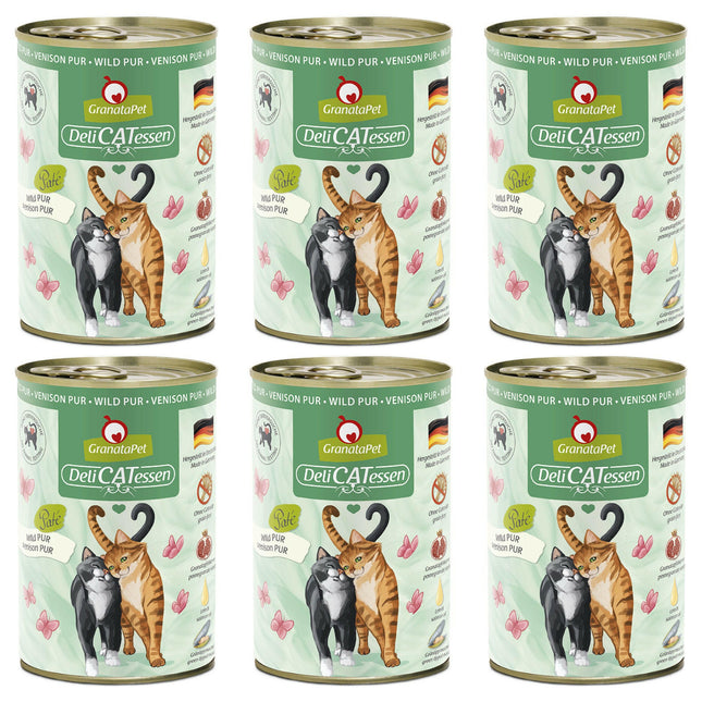 GranataPet DeliCatessen Venison Pur - grain-free wet food for cats, venison.