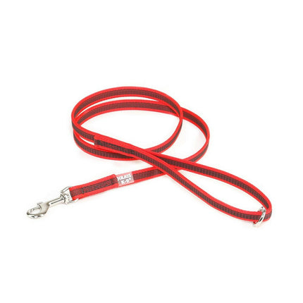 Julius K9 Color & Gray Supergrip Leash With Handle Ring 1.4x120cm - anti-slip dog leash with handle and ring.