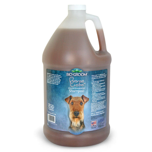 Bio - Groom Bronze Lustre - shampoo for brown, red, and copper fur of dogs and cats, concentrate 1:8.