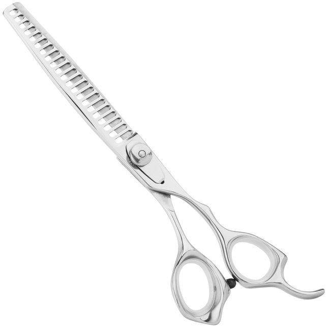 Geib Kiss Silver Pink Chunker 7.5 - single-sided straight thinning shears, 21 teeth.