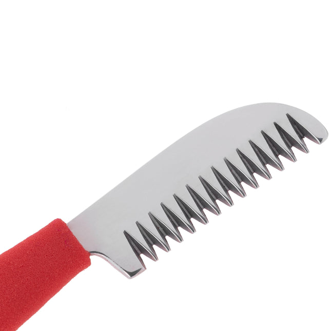 Blovi Professional Rubber Stripping Knife - professional trimmer with a comfortable rubberized handle, Japanese steel.