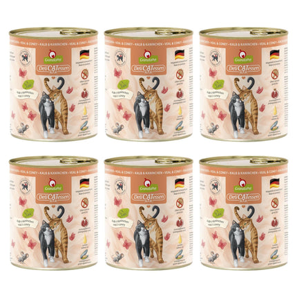 GranataPet DeliCatessen Veal & Coney - grain-free wet food for cats, veal and rabbit.