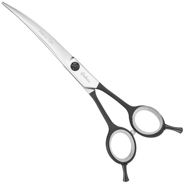 Geib Gator Trim 'n' Cut Curved Scissors - lightweight, sharp, and handy curved scissors with a Teflon handle and thin blades