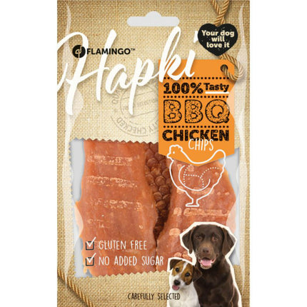 Flamingo Hapki BBQ Chicken Fillets - delicate treats for dogs, dried chicken.