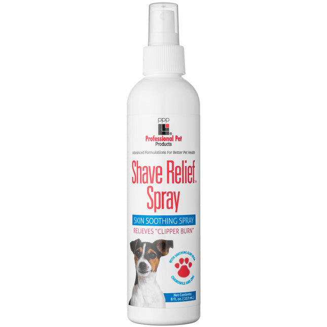 PPP ProCare Shave Relief - instant soothing spray for post-grooming irritation, for dogs and puppies, a must-have for groomers.