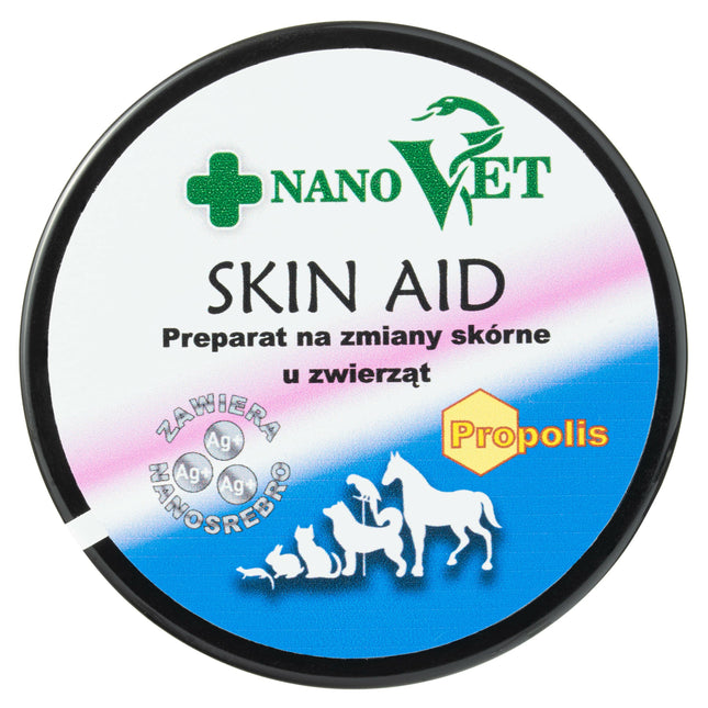 Nano Vet Skin Aid - cream for skin changes in animals, with propolis and nano silver.