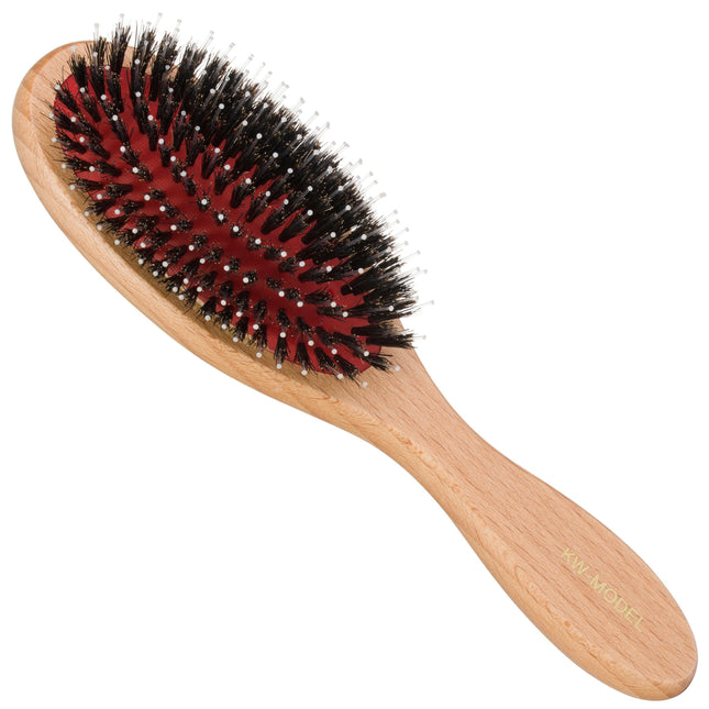 Kw Boar Bristle Brush Mix - brush made of natural boar bristles and nylon.