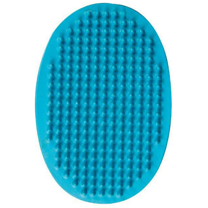 Flamingo Zen Rubber Brush - rubber grooming tool for short-haired dogs - turquoise.