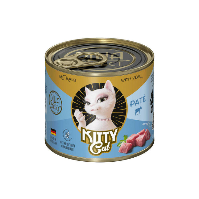 Kitty Cat Veal Pâté - grain-free wet food, pâté for cats, with veal.