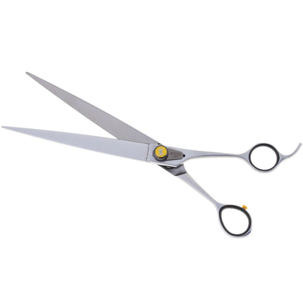 Geib Crab Straight Scissors Level 2 - high-quality straight scissors for pet grooming with a single-sided micro-grind.