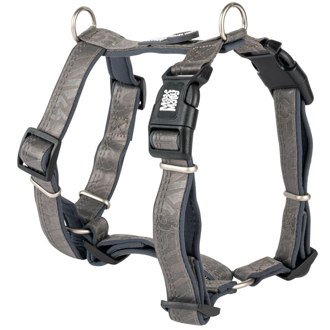 Max&Molly Comfort Harness Matrix 2.0 Stone - soft harness for dogs, with QR identifier and adjustable fit.