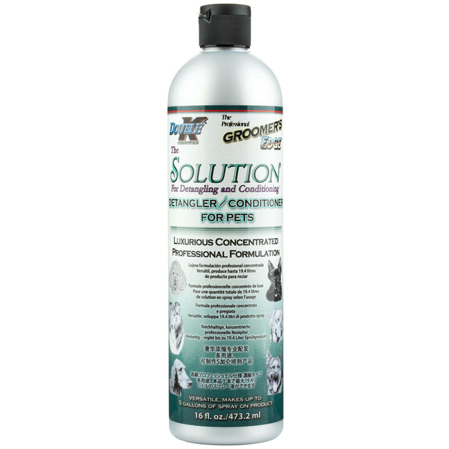 Double K The Solution - detangling conditioner for dogs, cats, and horses, concentrate.