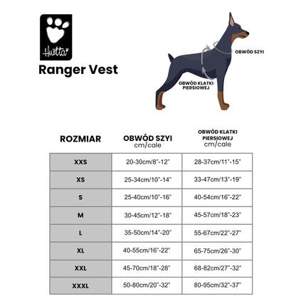Hurtta Ranger Vest Neon Combo - reflective vest for dogs.
