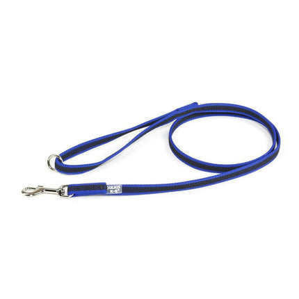 Julius K9 Color & Gray Supergrip Leash With Handle Ring 1.4x120cm - anti-slip dog leash with handle and ring.